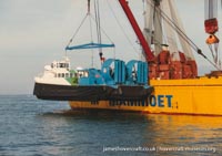 AP1-88 hovercraft with Hoverwest -  (credit: The <a href='http://www.hovercraft-museum.org/' target='_blank'>Hovercraft Museum Trust</a>).